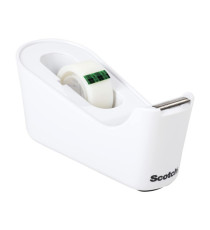 Dispenser da tavolo Magic C 18 - per nastri 33 m - 1 rotolo magic incuso - bianco - Scotch
