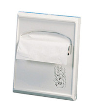 Dispenser per carta copriwater Mini - 23x5,5x29,5 cm - bianco - Mar Plast