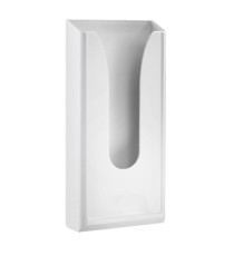 Dispenser per sacchetti igienici - capacità 60 sacchetti - 13,5x5,5x29,5 cm - bianco - Mar Plast