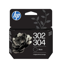HP 302 304 B7RT7AE nero cartuccia originale per Hp 3830 3832 4650 1110 F6U66AE N9K06AE 120 pagine