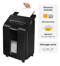 Distruggidocumenti automatico 100M - a mini frammenti - Fellowes