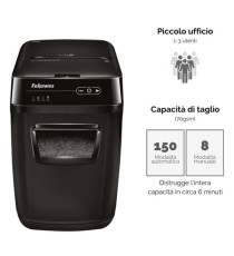 Distruggidocumenti AutoMax 150C - a frammenti - 32L - Fellowes