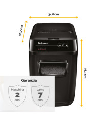 Distruggidocumenti AutoMax 200C - a frammenti - 32L - Fellowes