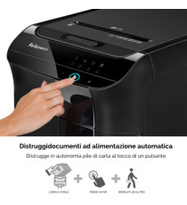 Distruggidocumenti AutoMax 550C - frammenti - 83Litri - Fellowes