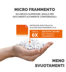 Distruggidocumenti Automax 600m - a microframmenti - 83lt - Fellowes