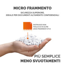 Distruggidocumenti LX-201 - a microframmenti - nero - Fellowes