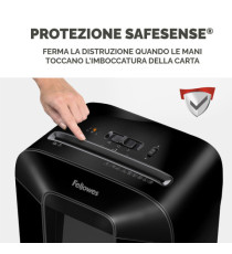 Distruggidocumenti LX85 - a frammenti - nero - Fellowes