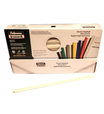 Dorsetti tondi per rilegatura - 8 mm - bianco - Fellowes - scatola 50 pezzi