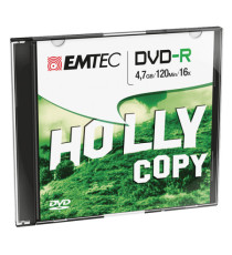 Emtec - DVD-R - registrabile - ECOVR471016SL - 4,7GB - conf. 10 pz