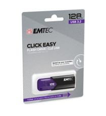 Emtec - Memoria USB B110 USB 3.2 Click&Easy - viola - ECMMD128GB113 - 128 GB