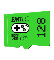 Emtec - MSD Gaming UHS-I U3 V30 A1 - Verde - 128GB - ECMSDM128GXCU3G