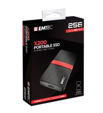 Emtec -SSD 3.1 Gen2 X200 Portable - ECSSD256GX200 - 256GB
