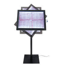 Espositore a LED per esterni/interni - display 4 x A4 - Securit