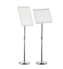 Espositore con cornice a scatto - alluminio - da pavimento - A3 - Durable
