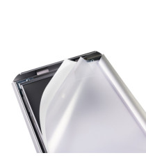 Espositore con cornice a scatto - alluminio - da pavimento - A3 - Durable