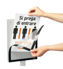 Espositore Info Stand Basic - da pavimento - A4 - Durable