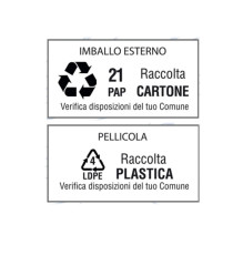 Etichette adesive - in carta - permanenti - 210 x 148,5 mm - 2 et/fg - 100 fogli - bianco - Starline