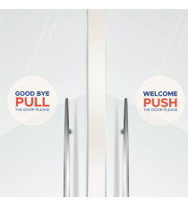 Etichette adesive per finestre - in carta - con pellicola - laser - rimovibili - diametro 200 mm - 1et/fg - 10 fogli - b
