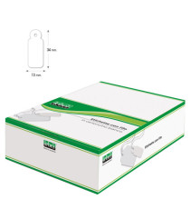 Etichette con filo A386 - 13 x 34 mm - bianco - Lebez - conf. 1000 pezzi