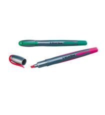 Evidenziatore a penna - punta scalpello - tratto da 1,0-4,0mm - verde - Starline