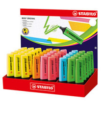 Evidenziatore Boss Original - colori assortiti - Stabilo - expo 45 pezzi