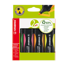 Evidenziatore Green Boss - punta a scalpello - tratto 2 - 5 mm - colori assortiti - 83% plastica riciclata - Stabilo - a