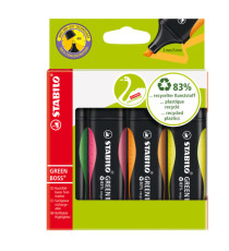 Evidenziatore Green Boss - punta a scalpello - tratto 2 - 5 mm - colori assortiti - 83% plastica riciclata - Stabilo - a