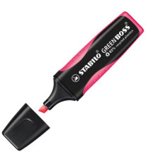 Evidenziatore Green Boss - punta a scalpello - tratto 2 - 5 mm - rosa 56 - 83% plastica riciclata - Stabilo