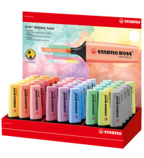 Evidenziatore Original BossR - colori assortiti pastel - Stabilo - expo 45 pezzi
