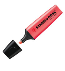 Evidenziatore Stabilo Boss Original - punta a scalpello - tratto 2 - 5 mm - rosso 40 - Stabilo