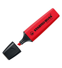 Evidenziatore Stabilo Boss Original - punta a scalpello - tratto 2 - 5 mm - rosso rosso - Stabilo - expo 15 pezzi