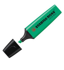 Evidenziatore Stabilo Boss Original - punta a scalpello - tratto 2 - 5 mm - turchese 51 - Stabilo