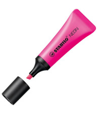 Evidenziatore stabilo Neon - punta a scalpello - tratto 2,00 - 5,00 mm - Stabilo - astuccio 4 pezzi