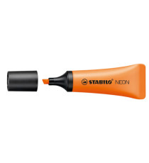 Evidenziatore stabilo Neon - punta a scalpello - tratto da 2,0-5,0mm - colore arancio  - Stabilo