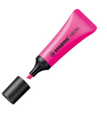 Evidenziatore stabilo Neon - punta a scalpello - tratto da 2,0-5,0mm - colore fucsia - Stabilo