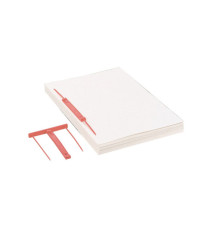 Fastener Capiclass 1 - passo 80 mm - rosso - Favorit - conf. 50 pezzi