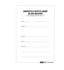 Fascicolo contratto di locazione libero - 29,7 x 21cm - Edipro