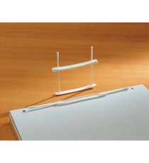 Fastener fermafogli - plastica - passo 80 mm - capacità 6 cm - bianco - Fellowes - conf. 12 pezzi