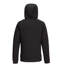 Felpa DX467 a mezza zip - con cappuccio - taglia XL - nero - Portwest