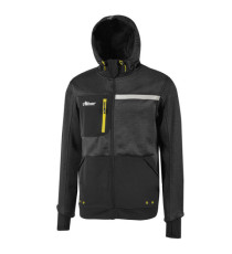 Felpa Galaxy - taglia XL - nero/giallo - U-Power