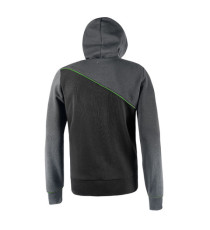 Felpa Jupiter - con cappuccio - taglia L - grigio/verde - U-Power