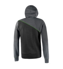 Felpa Jupiter - con cappuccio - taglia XL - grigio/verde - U-Power