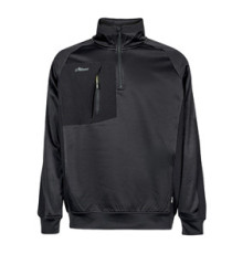 Felpa mezza zip Leeds - taglia M - nero - U-Power