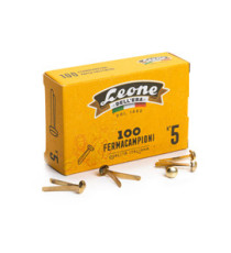 Fermacampioni ottonati - n. 5 - 2,5 cm - Leone - conf. 100 pezzi