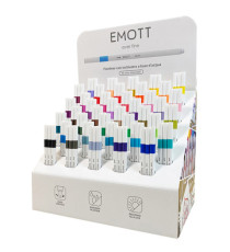 Fineliner Emot - tratto 0.4 mm - colori assortiti - Uni Mitsubishi - expo 120 pezzi
