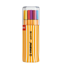 Fineliner Point 88 - tratto 0,4 mm - colori assortiti - Stabilo - conf. Twin-Pack 20 pezzi
