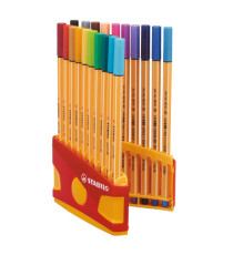 Fineliner Point 88 Color Parade - colori assortiti - Stabilo - astuccio 20 pezzi