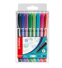 Fineliner Stabilo Sensor - tratto 0,3mm - 8 colori assortiti - Stabilo - conf. 8 pezzi