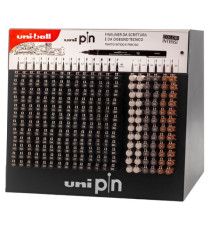 Fineliner Uni Pin - colori assortiti - Uni Mitsubishi - expo 240 pezzi