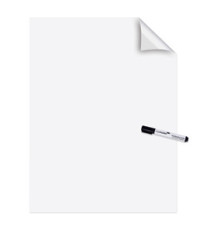 Fogli elettrostatici Magic Chart - 60 x 80 cm - bianco lucido - Legamaster - rotolo da 25 pezzi